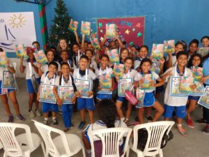 Ação Cultural apoiada pelo Sincred Alagoas levou 200 livros e sacolas literárias para comunidade de Maceió